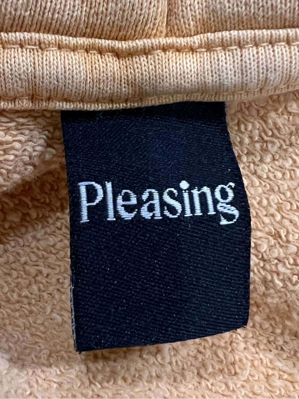 Pleasing Harry Styles Sunset Hoodie Yellow Organic Cotton Size L - Picture 3 of 4